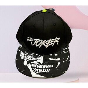 Batman DC Comics Black and White The Joker Graphic Snapback